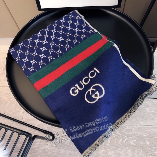 Gucci經典羊絨圍巾 古馳女士圍巾披肩 古琦秋冬季新款保暖披肩  mmj1247